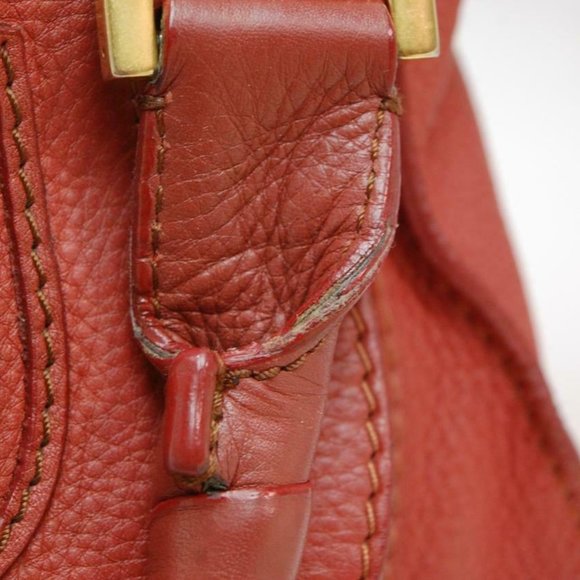 Auth Chloe Marcie Medium Shoulder Bag Leather Maple - Picture 2 of 13